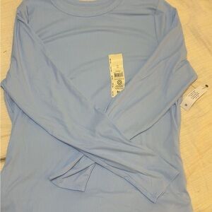 Women’s Light Blue Long Sleeve Shirt.